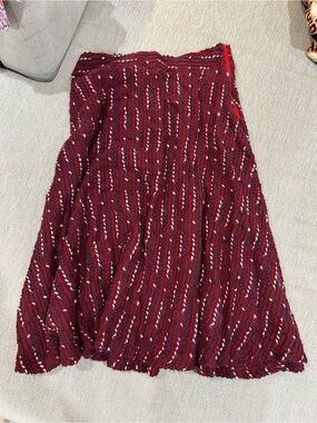 anthropologie mauve purple midi skirt in women’s medium